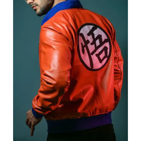 Goku Bomber Leather Jacket