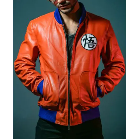 Goku Bomber Leather Jacket