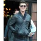 Robin Thicke Bomber Black Leather Jacket