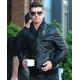 Robin Thicke Bomber Black Leather Jacket