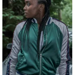 The Old Guard Kiki Layne Satin Jacket