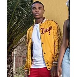 Blood & Water Thabang Molaba Yellow Varsity Jacket