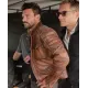 Frank Grillo Boss Level Brown Leather Jacket