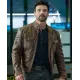 Frank Grillo Boss Level Brown Leather Jacket