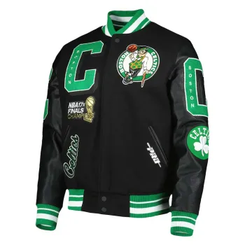 Boston Celtics Mash Up Finals Varsity Jacket