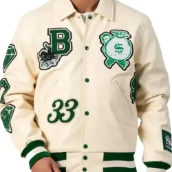 Boston Limited Edition Leather Varsity Jacket