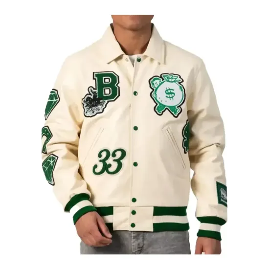 Boston Limited Edition Leather Varsity Jacket