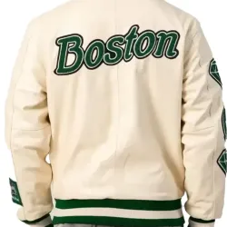 Boston Limited Edition Leather Varsity Jacket