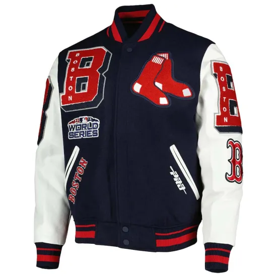 Boston Sox Mash Up Varsity Jacket