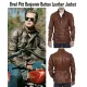 Brad Pitt Benjamin Button Brown Leather Motorcycle Jacket