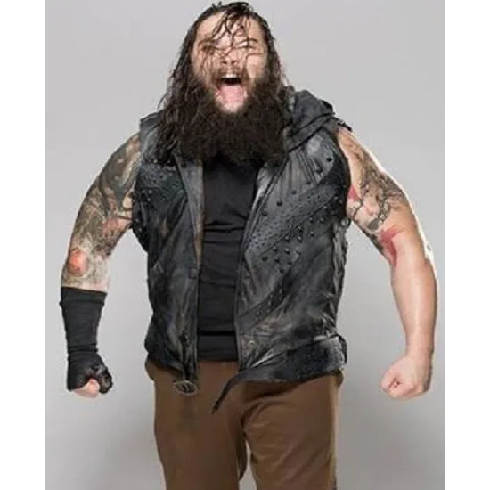 Bray Wyatt Studded Leather Vest