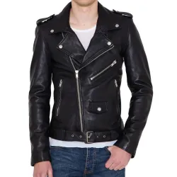 Break Even James Callis Black Leather Jacket