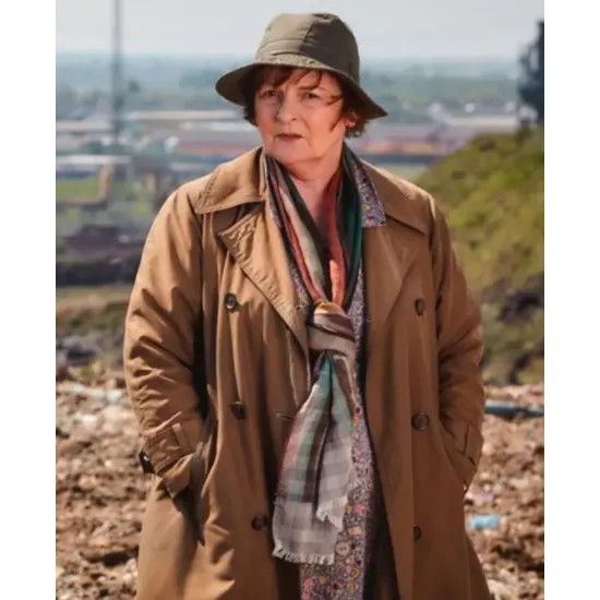 Brenda Blethyn Vera Double Breasted Coat