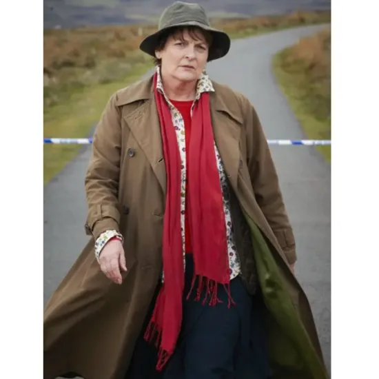 Brenda Blethyn Vera Double Breasted Coat