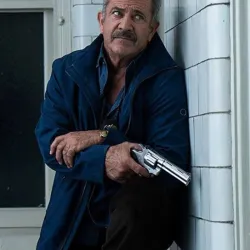 Dragged Across Concrete Mel Gibson Blue Jacket