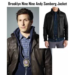 Brooklyn Nine Nine TV Series Jake Peralta Leather Jacket