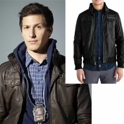 Brooklyn Nine Nine TV Series Jake Peralta Leather Jacket