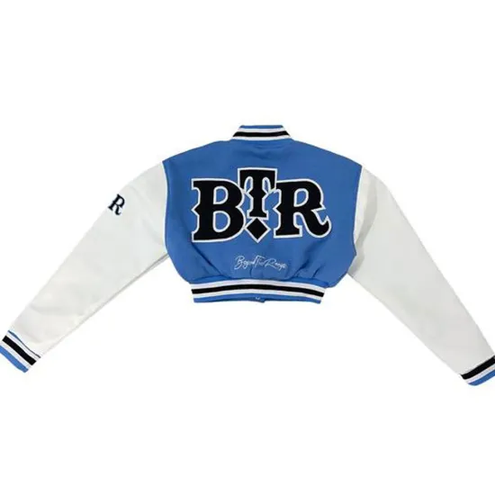 BTR Cropped Varsity Jacket