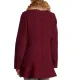 Riverdale S04 Camila Mendes Burgundy Wool Coat