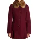 Riverdale S04 Camila Mendes Burgundy Wool Coat