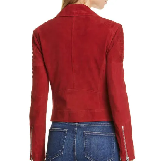 Fuller House Candace Cameron Bure Suede Red Jacket