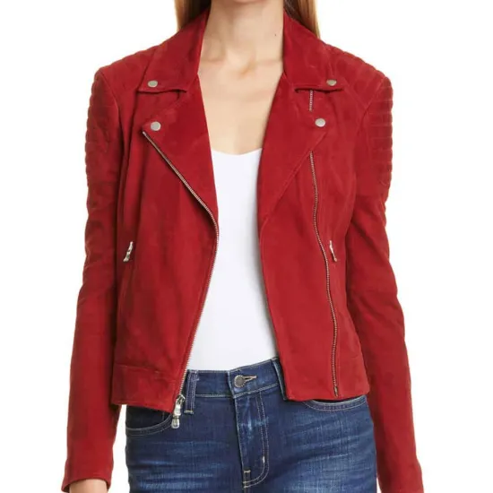 Fuller House Candace Cameron Bure Suede Red Jacket