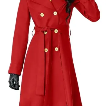 Carmen Sandiego Iconic Red Trench Coat