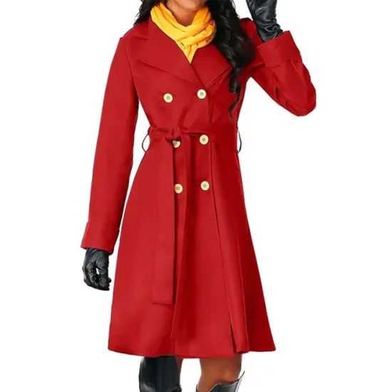 Carmen Sandiego Iconic Red Trench Coat