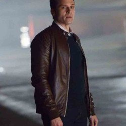 Castle Seamus Dever Bomber Leather Jacket