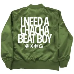 Cha Cha Beat Boy Green Bomber Jacket