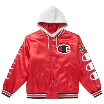 Champion Hooded Varsity Jacket