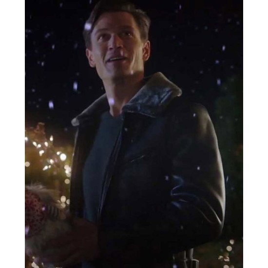 Jon Prescott A Very Charming Christmas Town Brown Leather Jacket