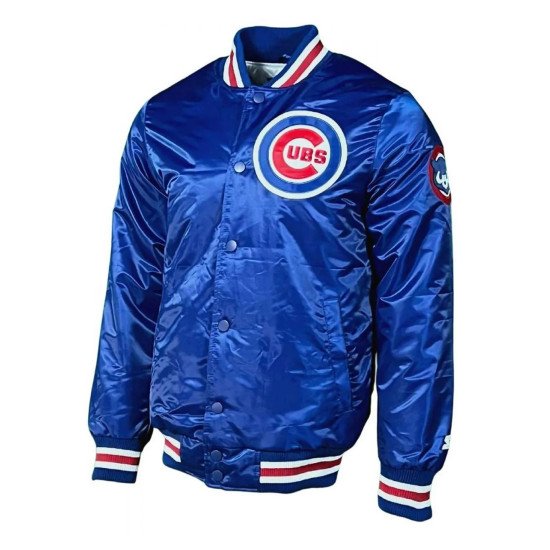 Chicago Cubs Blue Satin Jacket - Films Jackets