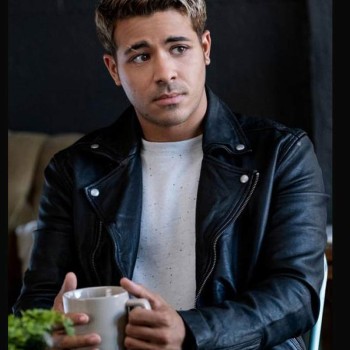 13 Reasons Why S04 Christian Navarro Biker Leather Jacket