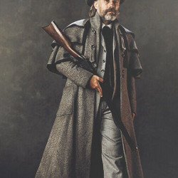 Christoph Waltz Django Unchained Grey Duster