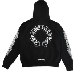 Chrome Hearts Floral Cross Fleece Hoodie