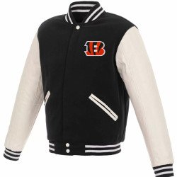 Cincinnati Bengals Letterman Black Jacket