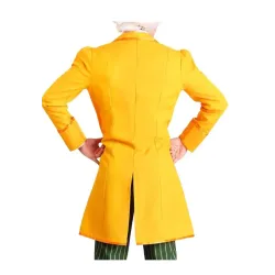 Classic Mad Hatter Costume Yellow Coat