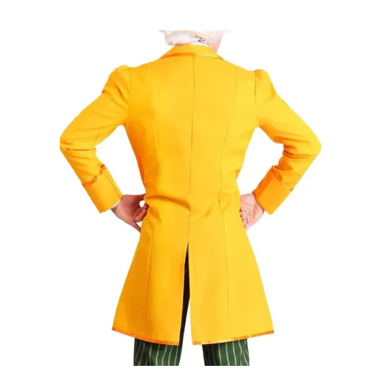 Classic Mad Hatter Costume Yellow Coat