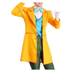 Classic Mad Hatter Costume Yellow Coat