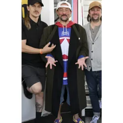 Clerks III Kevin Smith Olive Bob Trench Coat