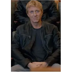 William Zabka Cobra Kai S03 Leather Jacket