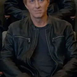 William Zabka Cobra Kai S03 Leather Jacket