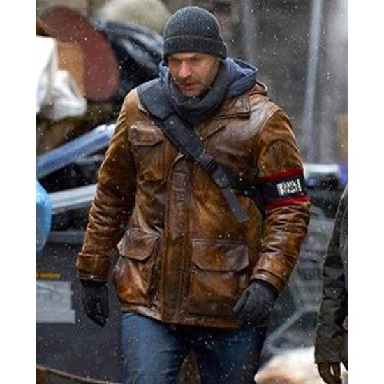 The Strain Corey Stoll Brown Leather Jacket