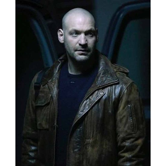 The Strain Corey Stoll Brown Leather Jacket