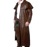 Cowboy Duster Costume Leather Coat