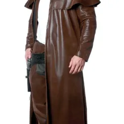 Cowboy Duster Costume Leather Coat