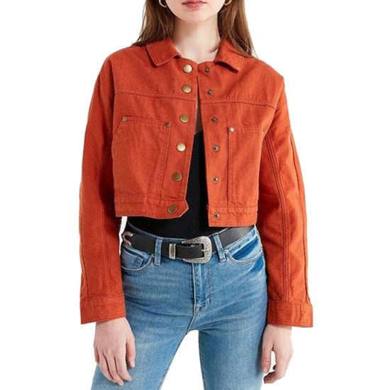 Little Fires Everywhere Lexi Underwood Cropped Denim Jacket