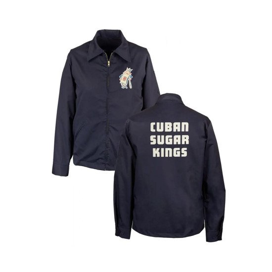 Cuban Sugar Kings Full Zip Navy Blue Jacket