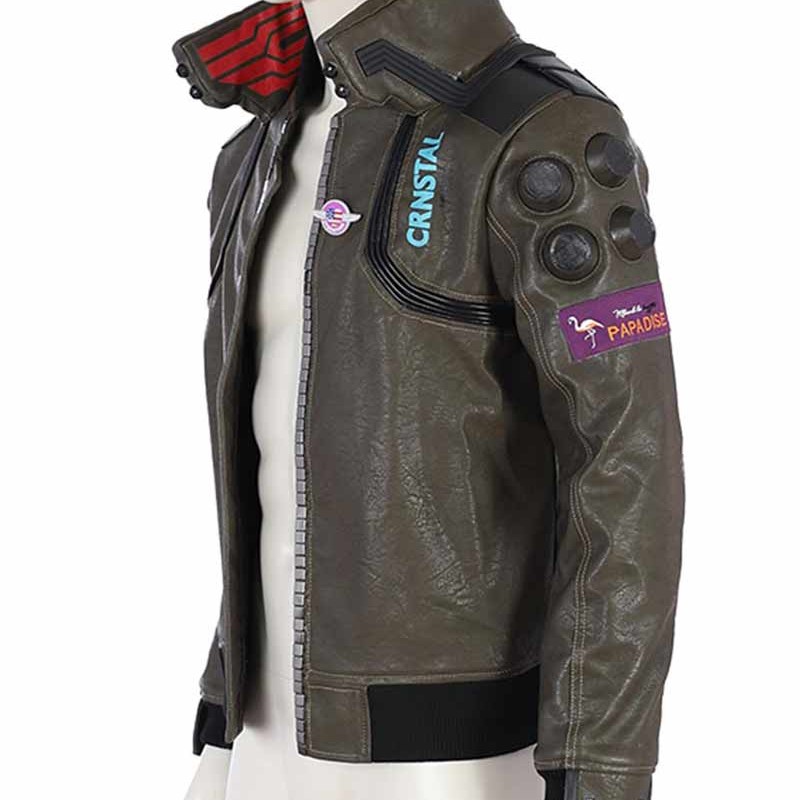 Cyberpunk 2077 Brown Leather Jacket